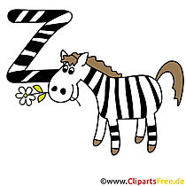 Z is for Zebra - Buchstabenvorlagen