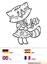 Sprach-Malbuch Tiere - Ausmalen und Fremdsprachen lernen mit Kindern