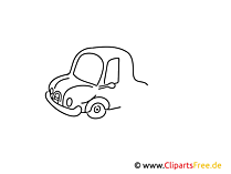 PKW einfache Weitermal Druckvorlage