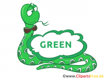 Grün - Green Vorlagen Farben lernen für Unterricht