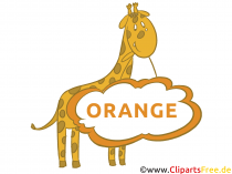 Orange Frabe - Bilder für Grundschule