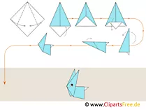 Anleitung Origami Tiere Hase