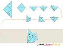 Origami Fuchs falten Anleitung