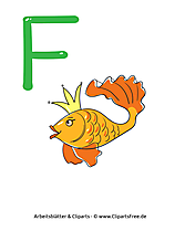 F - einzelne Buchstaben zum Ausdrucken