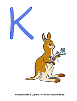 K - Kostenlose Arbeitsblätter für die Vorschule zum Drucken