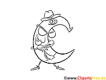 C Ausmalbild zum Thema Buchstaben