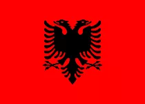 Albanien Flagge Illustration zum Drucken
