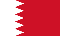 Bahrainische Flagge Vorlage zum Drucken