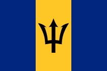 Barbados Flagge gratis zum Herunterladen und Drucken
