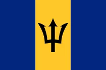 Barbados Flagge gratis zum Herunterladen und Drucken