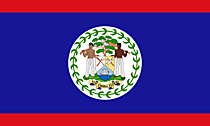 Belize Flagge als Bild zum Drucken