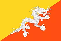Bhutan Fahne - Flaggen der Welt für Schule zum Drucken