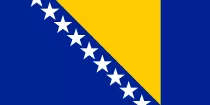 Bosnia und Herzegovina Fahne zum Drucken