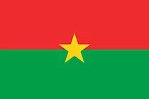 Burkina Fasos Flagge kostenlos