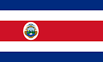 Costa Rica Fahne Bild zum Drucken