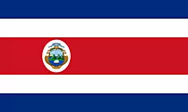 Costa Rica Fahne Bild zum Drucken
