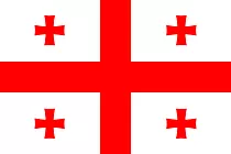 Georgien Flagge - Fahnen Clipart