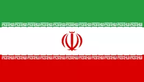 Iranische Fahne Bild druckbereit