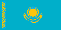 Kazakhstan Flagge Bild zum Drucken