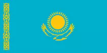 Kazakhstan Flagge Bild zum Drucken