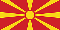 Mazedonien Fahne kostenlos zum Drucken