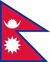 Nepal Flagge - Nationalflaggen Bilder