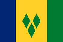 St. Vincent und die Grenadinen Flagge - Fahnen Cliparts