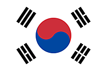 Südkorea Flagge -  Illustration in guter Qualität zum Drucken