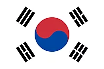 Südkorea Flagge -  Illustration in guter Qualität zum Drucken