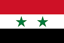 Syrische Flagge Bild zum Drucken