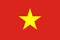 Vietnamesische Flagge in Hochauflösung zum Drucken