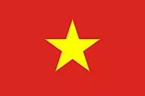 Vietnamesische Flagge in Hochauflösung zum Drucken