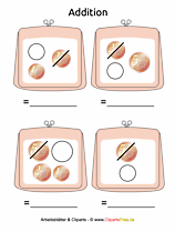 Addition von Geldbeträgen Vorlagen zum Drucken