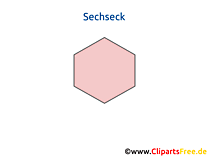 Sechseck Arbeitsblatt für Schule zum Thema Geometrie
