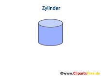 Zylinder Geometrische Formen Grundschule Arbeitsblatt kostenlos