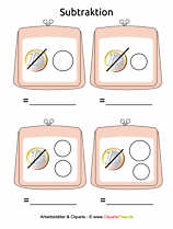 Subtraktion Euro und Cent