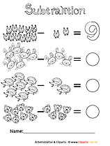Arbeitsblätter Minusaufgaben Grundschule