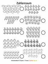 Zahlenraum bis 20 - Kostenloses Arbeitsblatt
