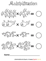 Multiplikation Arbeitsblätter zum Drucken