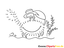 Krebs Bild Malen nach Zahlen