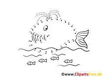 Malen nach Zahlen online Wal