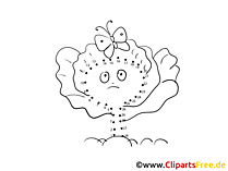 Malvorlage Malen nach Zahlen kostenlos zum Drucken