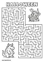 Monster sucht Spukhaus Labyrinth zum Drucken