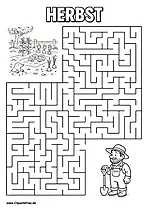 Gärtner sucht Garten Labyrinth zum Drucken als PDF