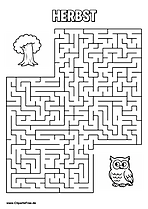 Labyrinth, Irrgarten 'Uhu und Wald' drucken als PDF