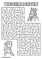 Elfin sucht König Labyrinth zum Drucken