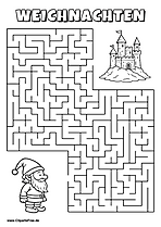 Gnom sucht Burg Labyrinth zum Drucken