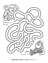 Irrgarten Vorlagen zum Ausdrucken für Kinder und Erwachsene