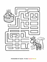 Irrgarten Vorlagen zum Drucken