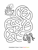 Labyrinth Rätsel zum Ausdrucken